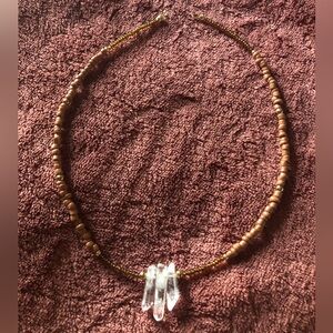 “Terracotta” Crystal Point Necklace